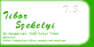 tibor szekelyi business card